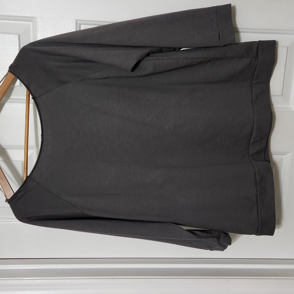 LAKE MOM gray tshirt 3/4 sleeves Teal lettering size 1X Plus - Picture 4 of 5